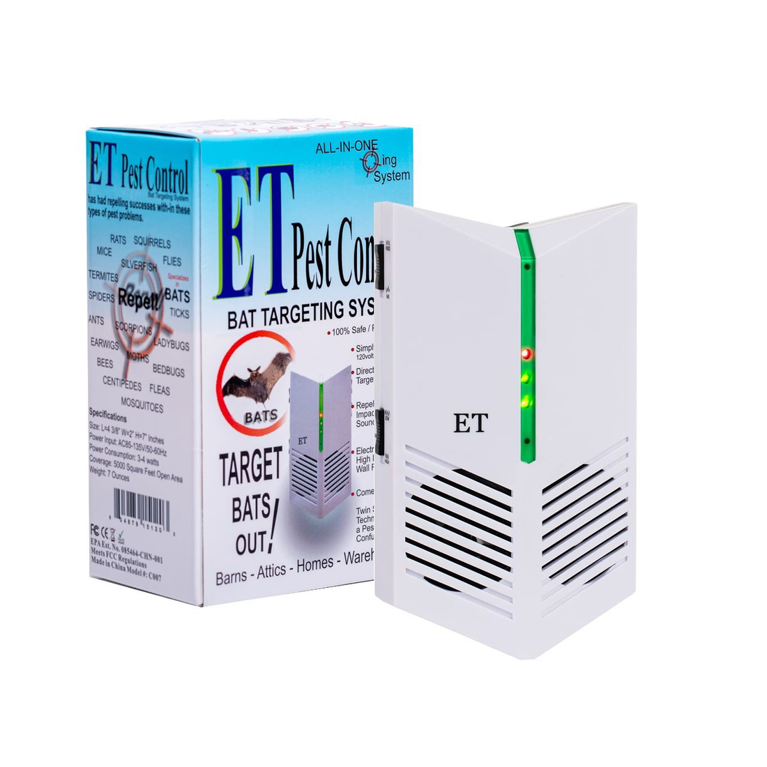 Bat Control Device batcontrol-et | ET Pest Control | ET Bat Control | Bat Targeting System